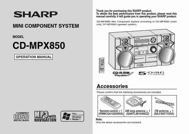 Sharp Stereo System CD-MPX850-page_pdf
